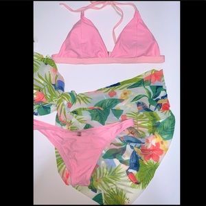 Bikini set with cover skirt